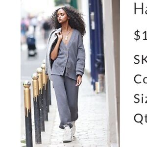 Free People Hailee Cardi Set M Peppery